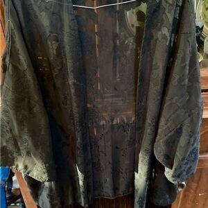 Streetwear Society Black Sheer Kimono